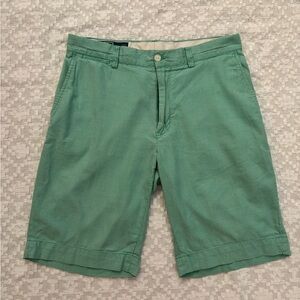 Polo by Ralph Lauren Green Houndstooth Flat Front Shorts